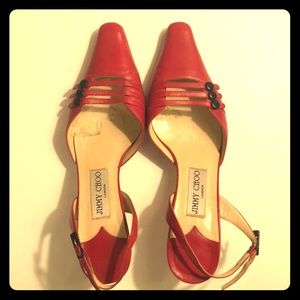 Amazing red Jimmy Choo slingbacks